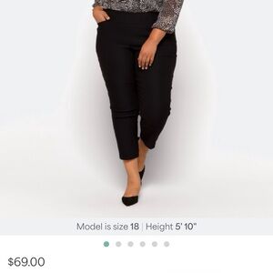 Tribal Black Ankle Pants